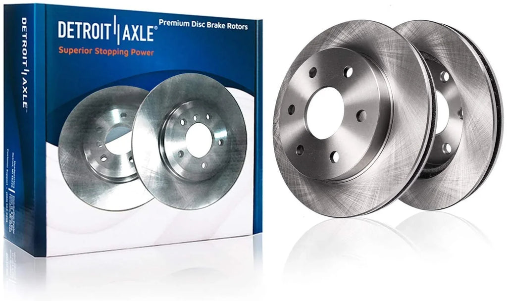 Detroit Axle - Brake Kit for Chevy Trailblazer Buick Rainier  Envoy Isuzu Ascender Bravada Disc Brakes Rotors Ceramic Brakes Pads Replacement: 12" Front Rotor and 12.8" Rear Rotor