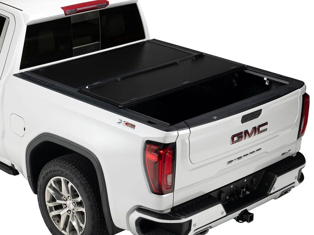 Gator by RealTruck  Hard Tri-Fold Truck Bed Tonneau Cover | GC14019 | Compatible with 2014 - 2018, 2019 Ltd/Lgcy Chevy/ Silverado/Sierra Limited 1500 6' 7" Bed (78.9")