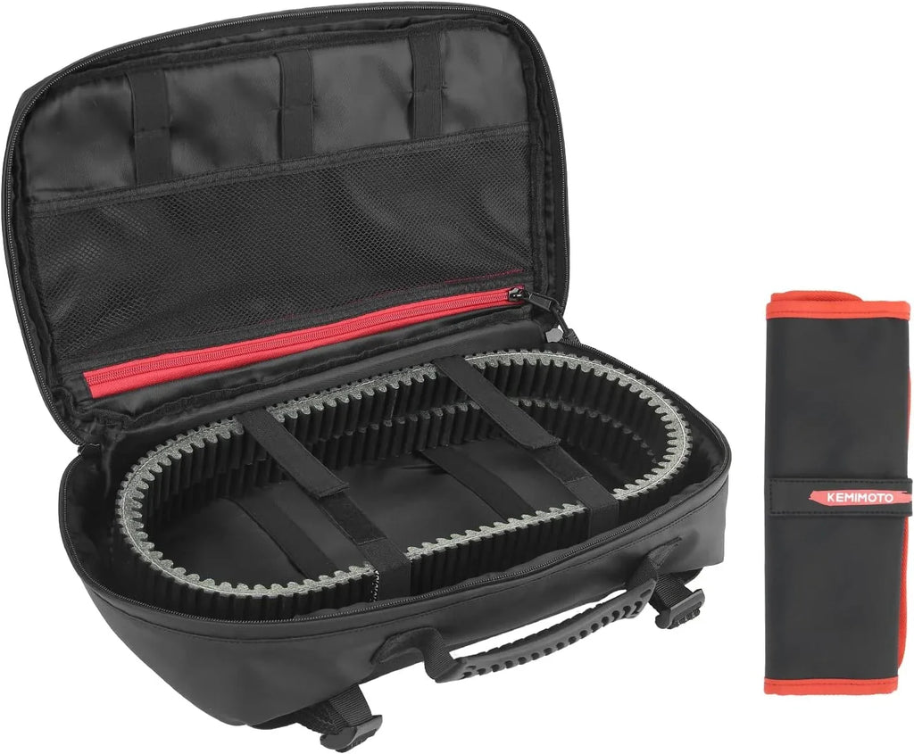 Kemimoto  Drive Belt Clutch  Storage Bag  Tool Organizer Tool Bag Compatible with Can Am X3 Outlander Polaris  Ranger