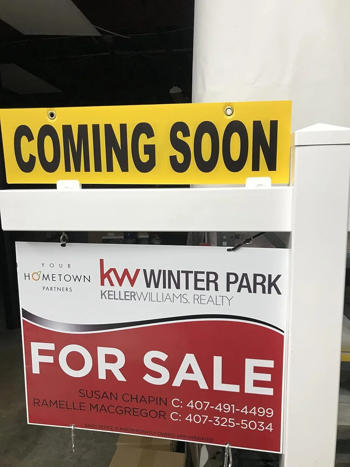 5 Pack   Yellow Sign 6” X 24" ( ) Pre-Printed Double Sides Yellow Corrugated Plastic 4Mm, Sign Board 4Mm, ***Sign , Metal Sign & Sign Post Not Included, Ship Same D