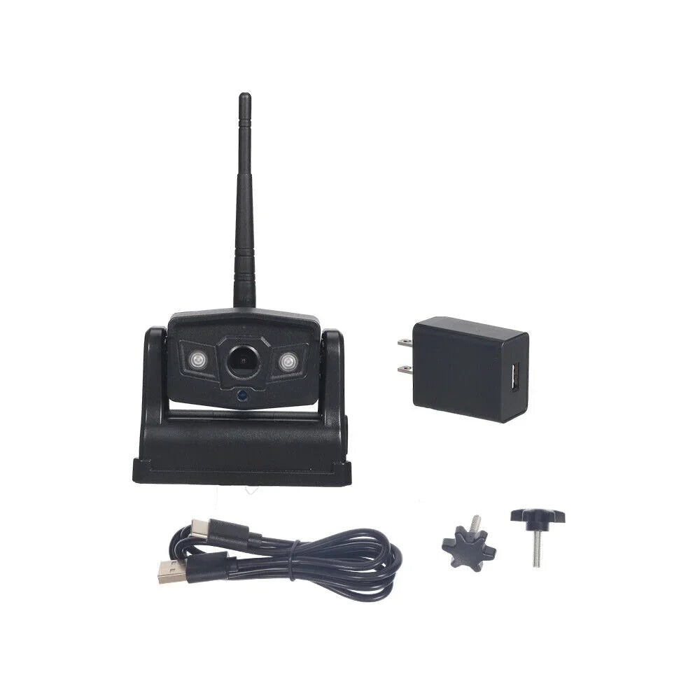 Magnetic WiFi Wireless Camera, Backup for Front/Rear View, Equipped with 9600mAh Battery