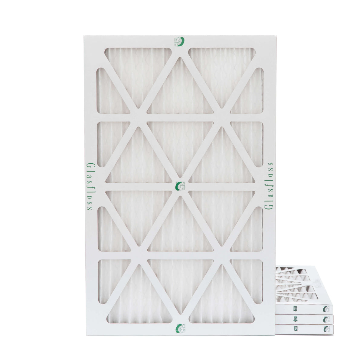 Glasfloss  14x24x1  10 Pleated  Furnace Air Filters. Box of 4. Exact Size: 13-1/2 x 23-1/2 x 7/8
