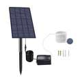moobody 2W Plug-in Solar Oxygen Pump Fish  Oxygenator Aquarium Oxygen Aerator Air Pump Fishing Aerator with Pipe Air Bubble Stones for Garden Fish  Pool Pond
