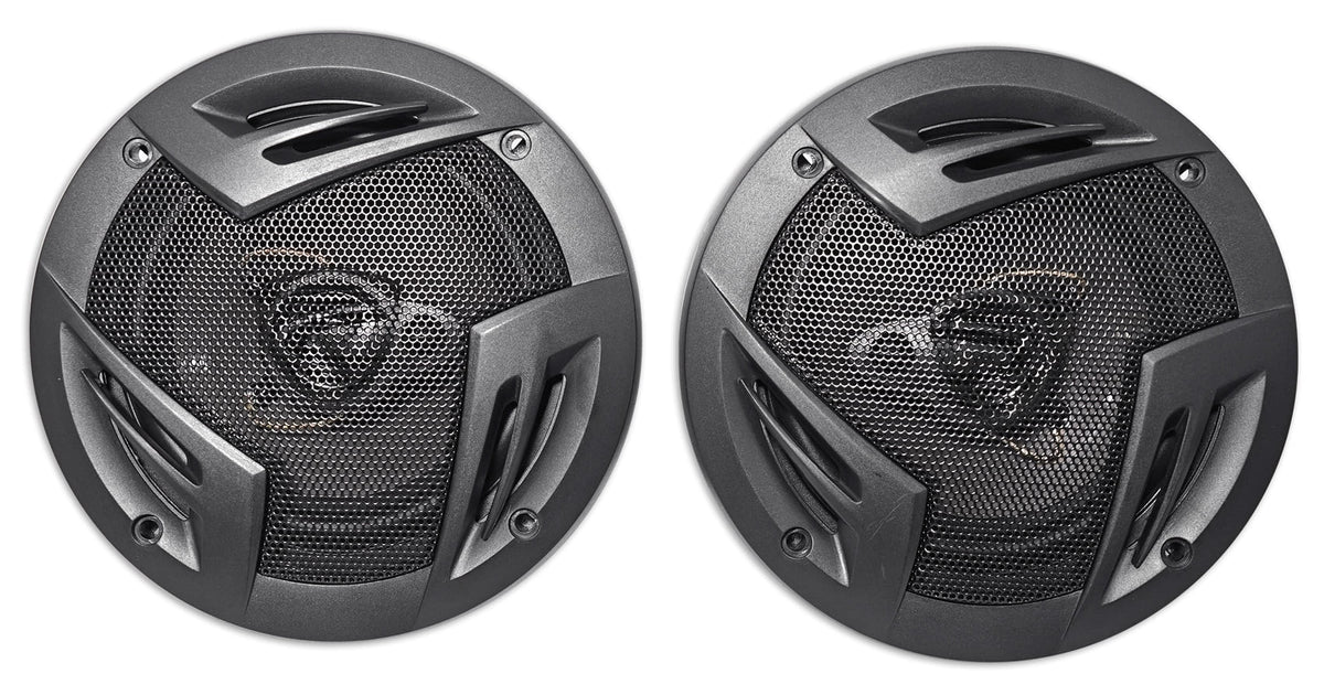 (4) Rockville RV5.3A 5.25" 3-Way Car Speakers 1200 Watts/200 Watts   Rated