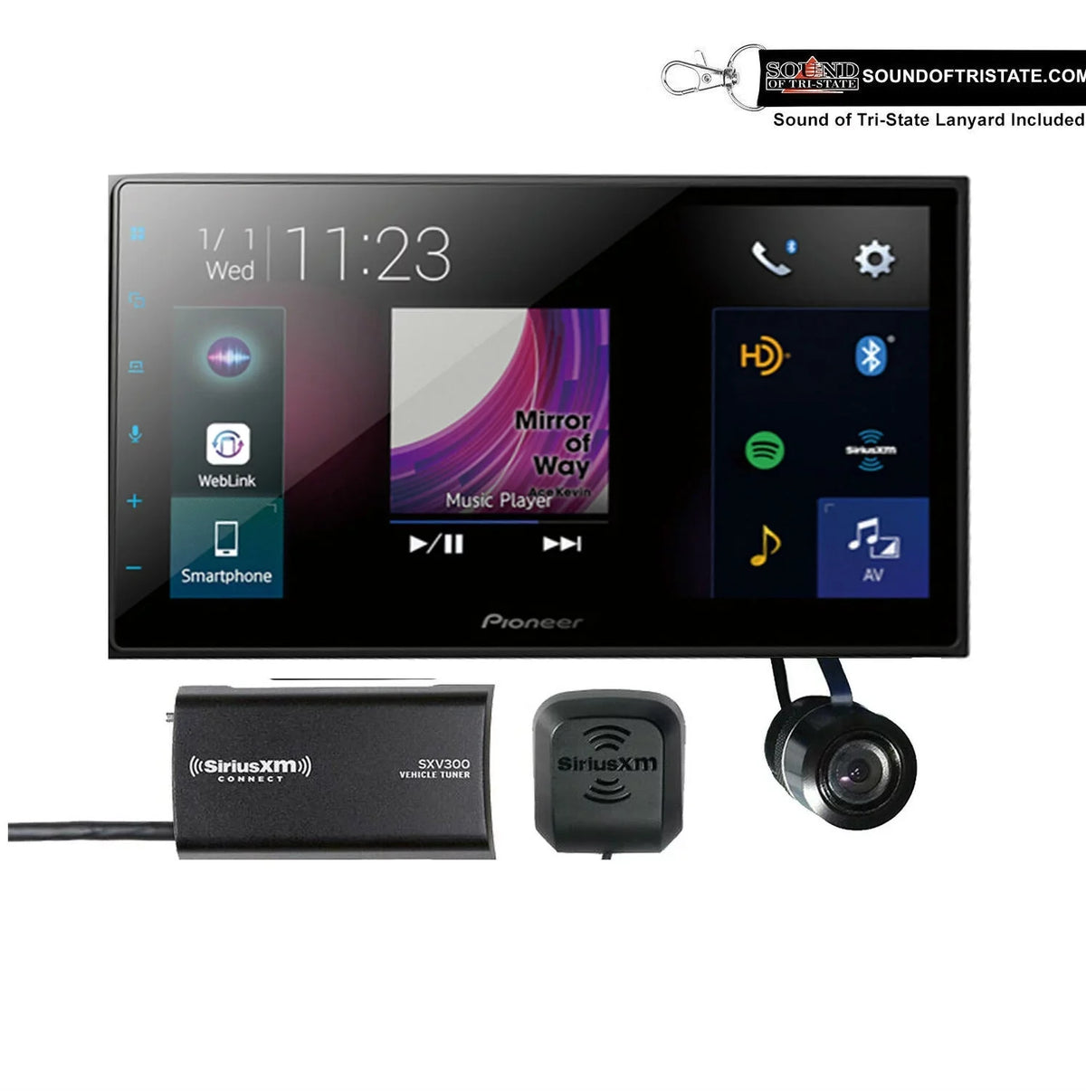 Pioneer -2660NEX 6.8" Media Receiv er + SXV300V1 & Bullet Style Backup Camera