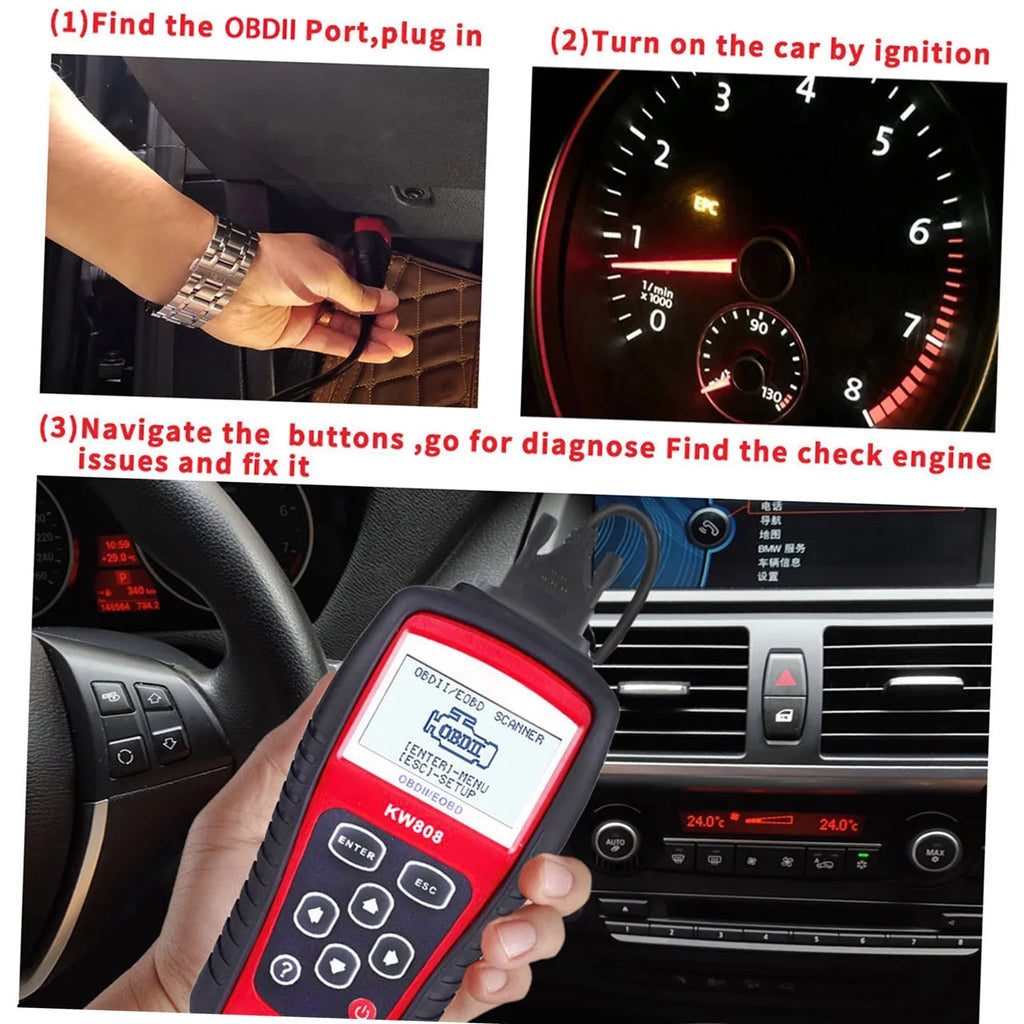 Detection Scanner,Decoder Kw808 Cars Code And / Eobd Code And Auto Kw808 Owsoo Kw808 Scanner Eryue Obdii/eobd Owsoo Kw808 Specific Kw808 Specific Codes