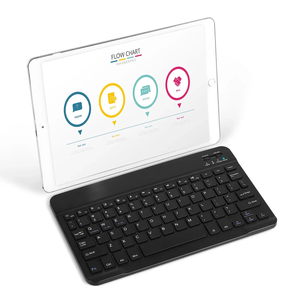 Rechargeable Bluetooth Keyboard and Mouse Combo Ultra Slim Full-Size Keyboard and Ergonomic Mouse for  Axon 30 Ultra 5G and All Bluetooth Enabled Mac/Tablet/iPad//Laptop - Onyx Black