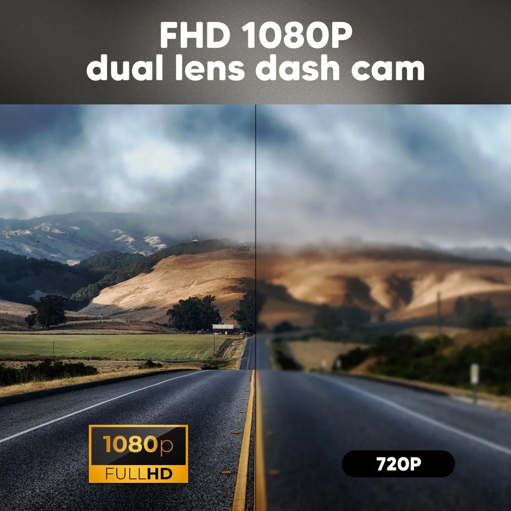 Dash Cam Front and Inside for Car, Dual Dash Cam W/32GB  Card,  1080P Car Camera Dual Lens, Wide Angel  Car Parking Driving Recorder Night Vision Loop Recording G-Sensor