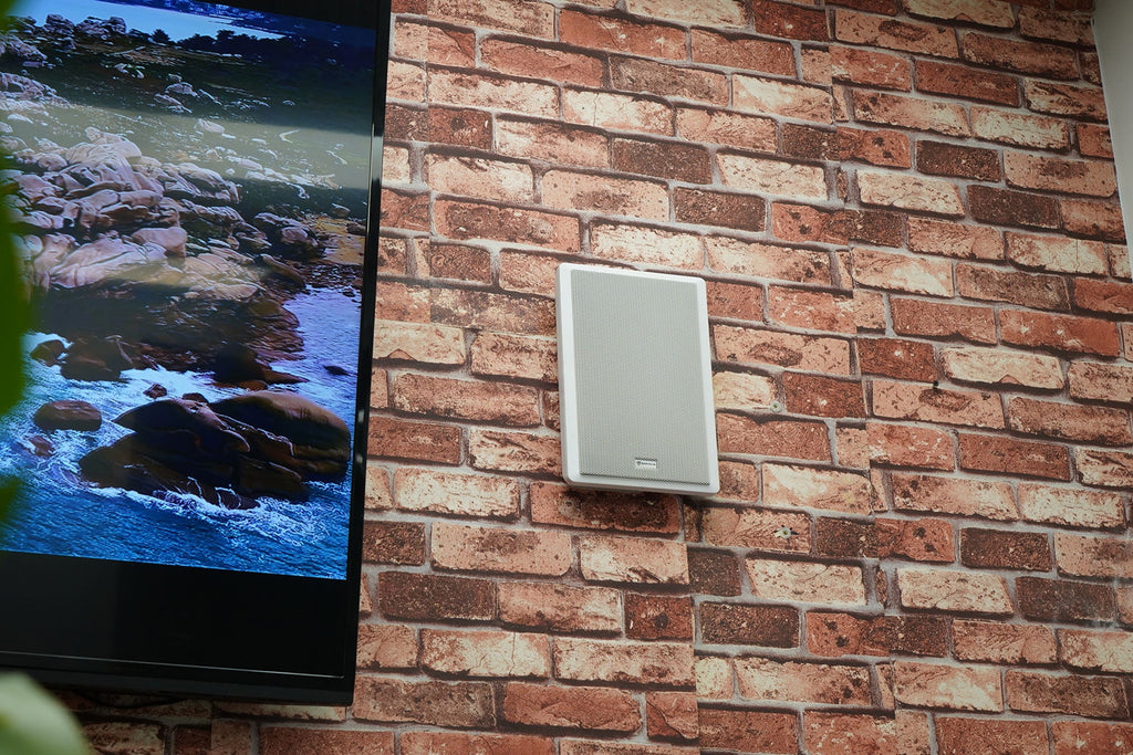 6-Zone Amplifier+4  Pendant+6 Slim White Wall Speakers 4 Restaurant/Bar/Cafe