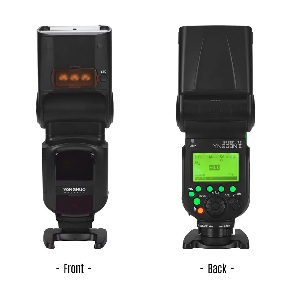 YN968N  Wireless  Speedlite Flash with Built-in 5600K  Light - 1/8000s  for Nikon  Cameras, Compatible with YN622N YN560 Wireless System
