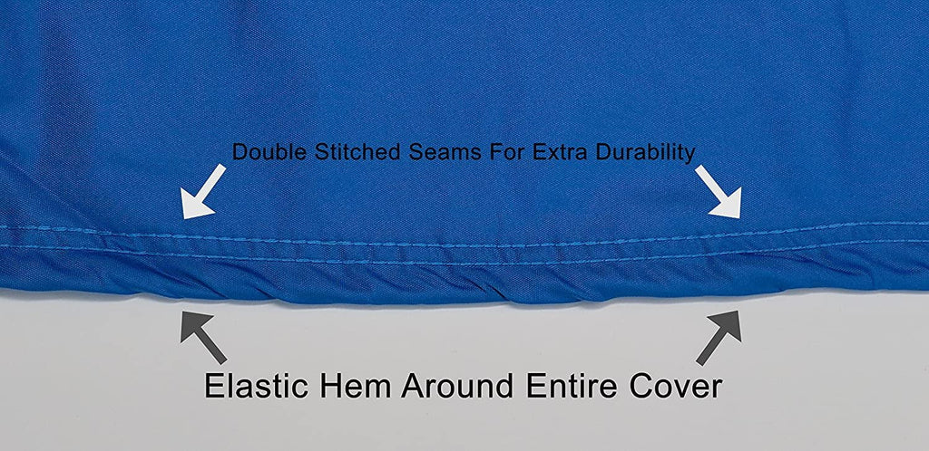Weatherproof Jet Ski Covers for Yamaha Wave Runner  1200 Ltd 1999-2000 - Blue/Black Color - All Weather - Trailerable - Protects from Rain, Sun, and More! Includes Trailer Straps and Storage Bag