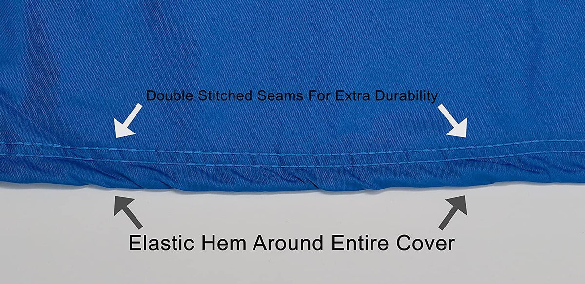 Weatherproof Jet Ski Covers for Yamaha Wave Runner  1200 Ltd 1999-2000 - Blue/Black Color - All Weather - Trailerable - Protects from Rain, Sun, and More! Includes Trailer Straps and Storage Bag