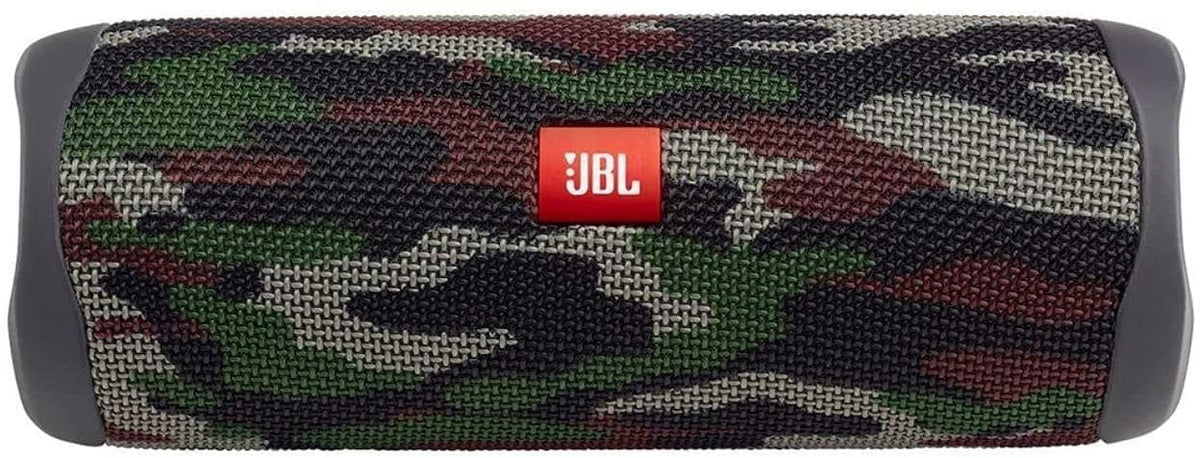 Flip 5 Waterproof Portable Wireless Bluetooth Speaker Bundle with Hardshell Protective Carrying Case (Camo)
