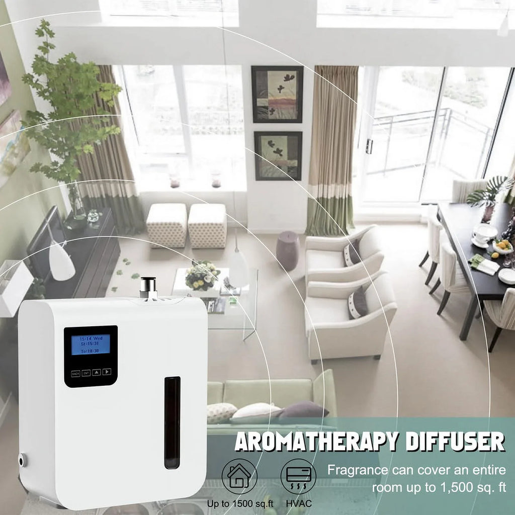 Scent Air Machine for Home,Waterless Essential Oil Diffuser 300ml,  Essential Oil Scent Diffuser for Offices Homes Hotels Commercial Buildings Up to 1500 Sq. Ft