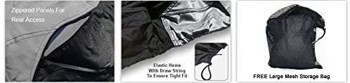 Weatherproof Jet Ski Covers for   3D Premium 2004-2005 - Gray/Black Color - All Weather - Trailerable - Protects from Rain, Sun,  Rays, and More! Includes Trailer Straps and Storage Bag