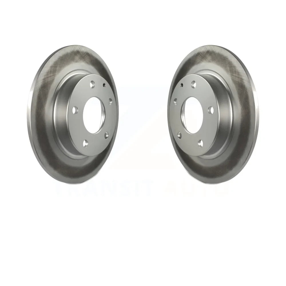 Rear Coated Disc Brake Rotors Pair For Mazda 3 -3 -30 Sport -100663