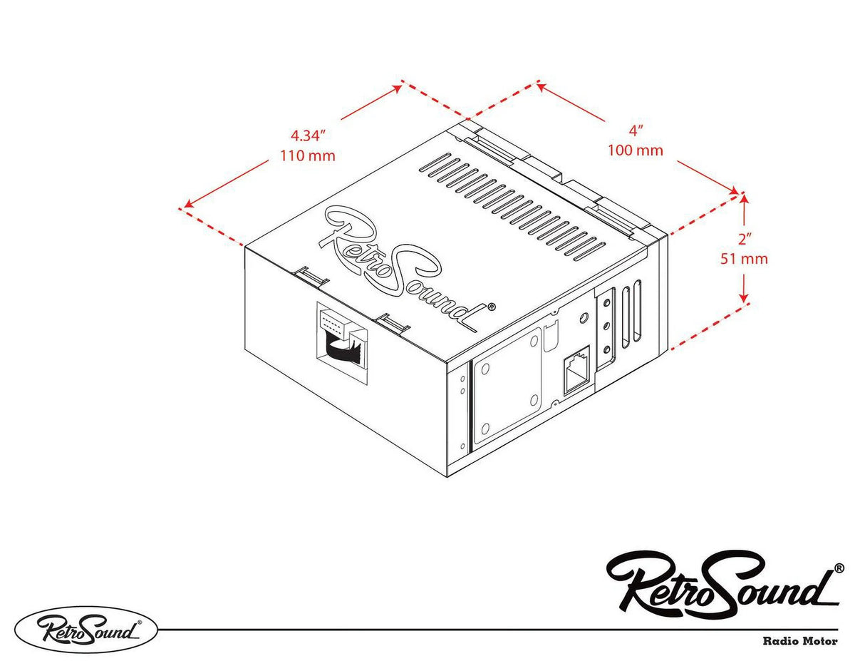 RetroRadio Compatible with 1957-70 Citroen ID19 Features Include Bluetooth, , / -M1-308-309-39-78PCT1