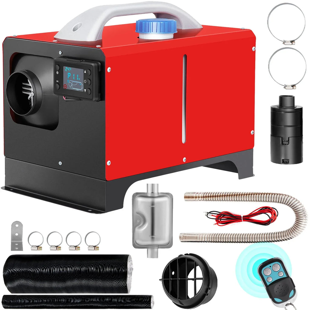5KW 12V Diesel Air Heater with Remote Control and , Fast Heating Mini Truck Heater for , Boat, Bus, Car Trailer, Motorhomes
