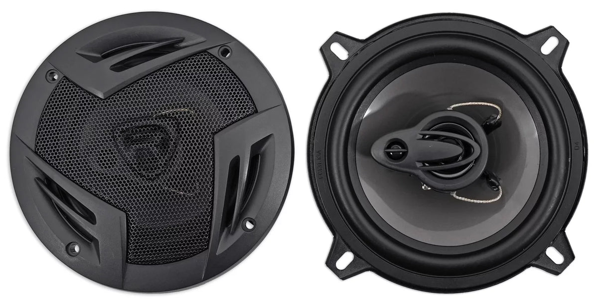 (4) Rockville RV5.3A 5.25" 3-Way Car Speakers 1200 Watts/200 Watts   Rated