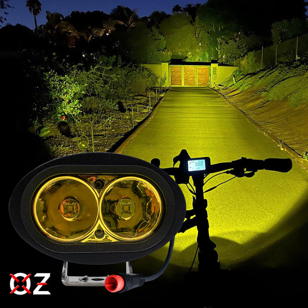 '- E-bike High Output  Headlight Neon Yellow Compatible with Vamoose Mammoth Rad Power Bikes RadMini RadRover RadExpand RadRunner