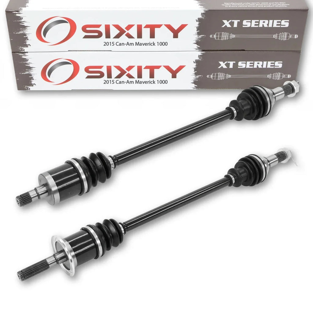 2 pc Sixity  Front Left Right Axle compatible with Can-Am Maverick 1000 2015 -  1000   4X4