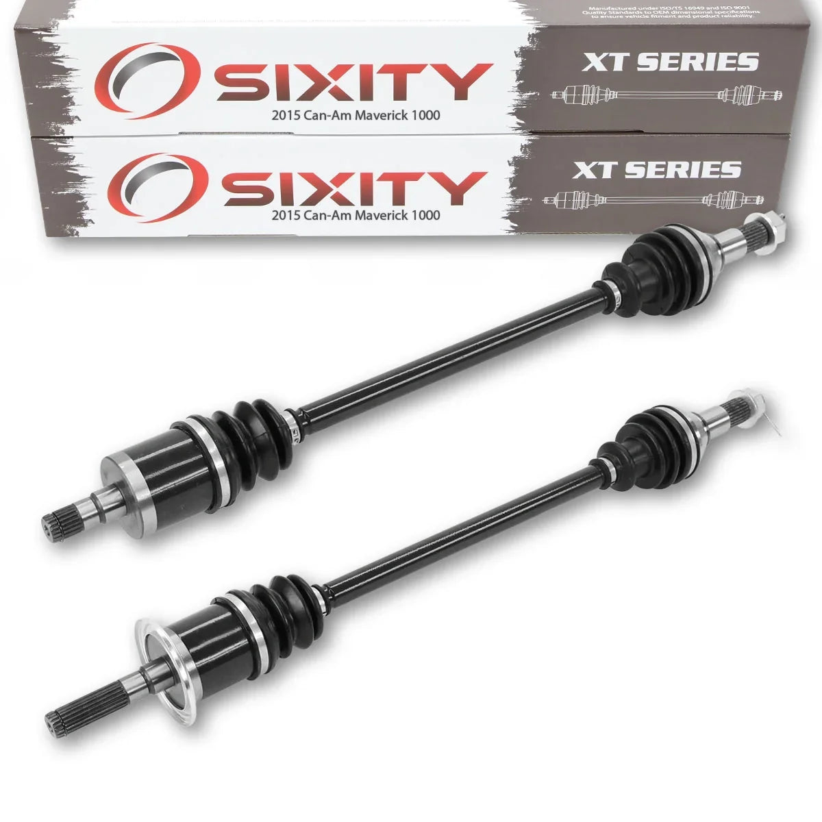 2 pc Sixity  Front Left Right Axle compatible with Can-Am Maverick 1000 2015 -  1000   4X4