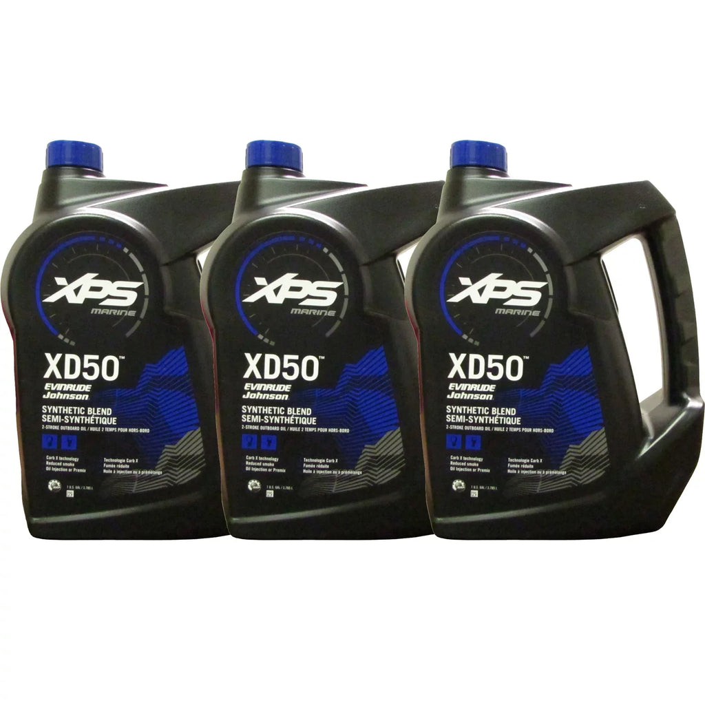 Johnson Evinrude/  Marine XD50 Oil Gallon 3 Pack 779718, 0764354, 0779718