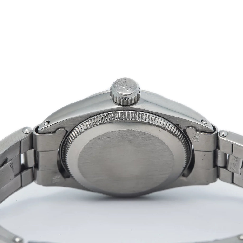 Rolex Oyster Perpetual 6618 Automatic Stainless Silver Dial Ladies Watch 24mm