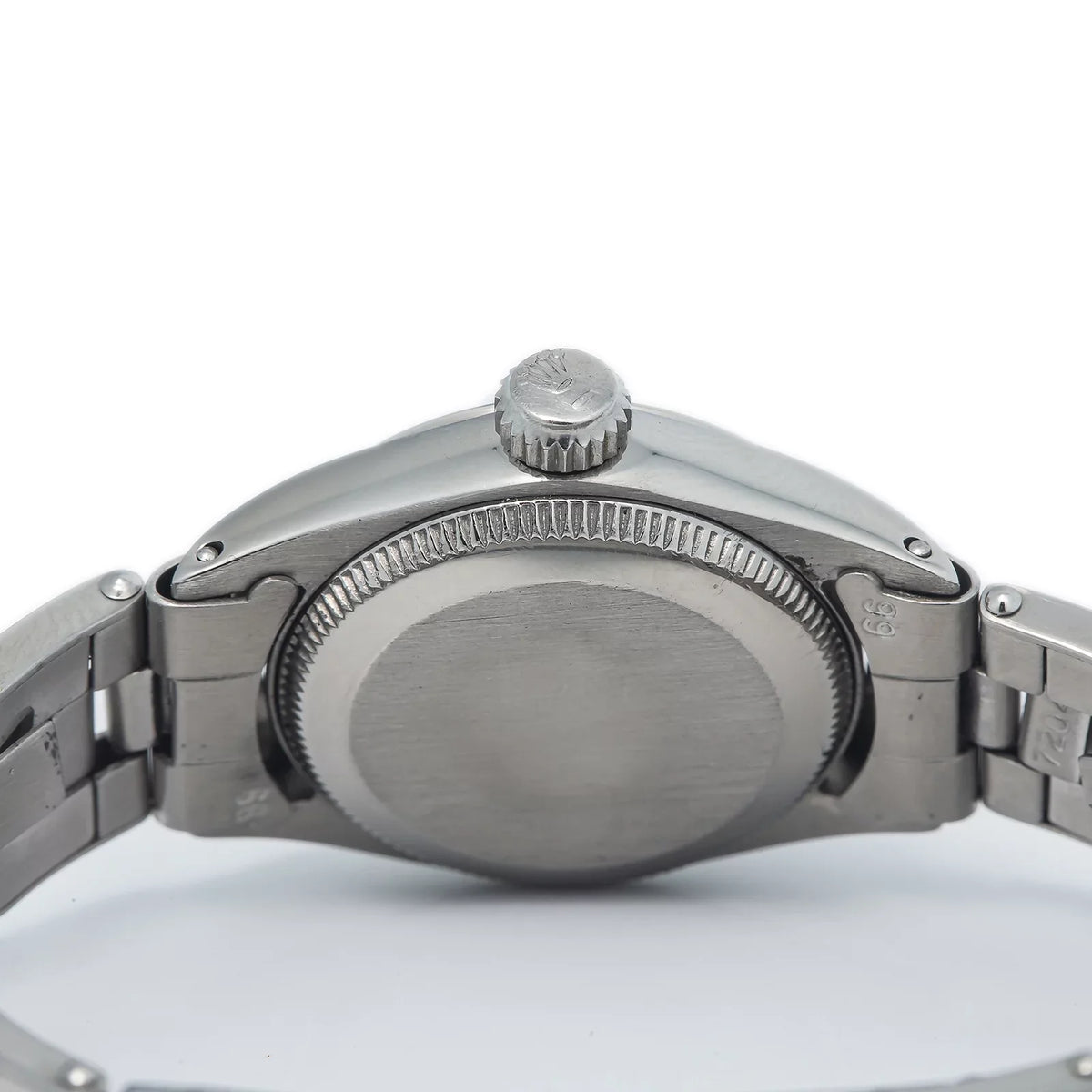 Rolex Oyster Perpetual 6618 Automatic Stainless Silver Dial Ladies Watch 24mm