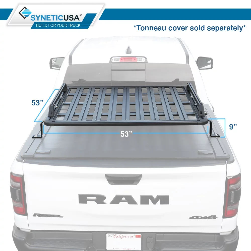 Syneticusa  Heavy Duty Truck Bed Cargo Load Rack Kit Compatible with F150 Ram Silverado Tundra Titan