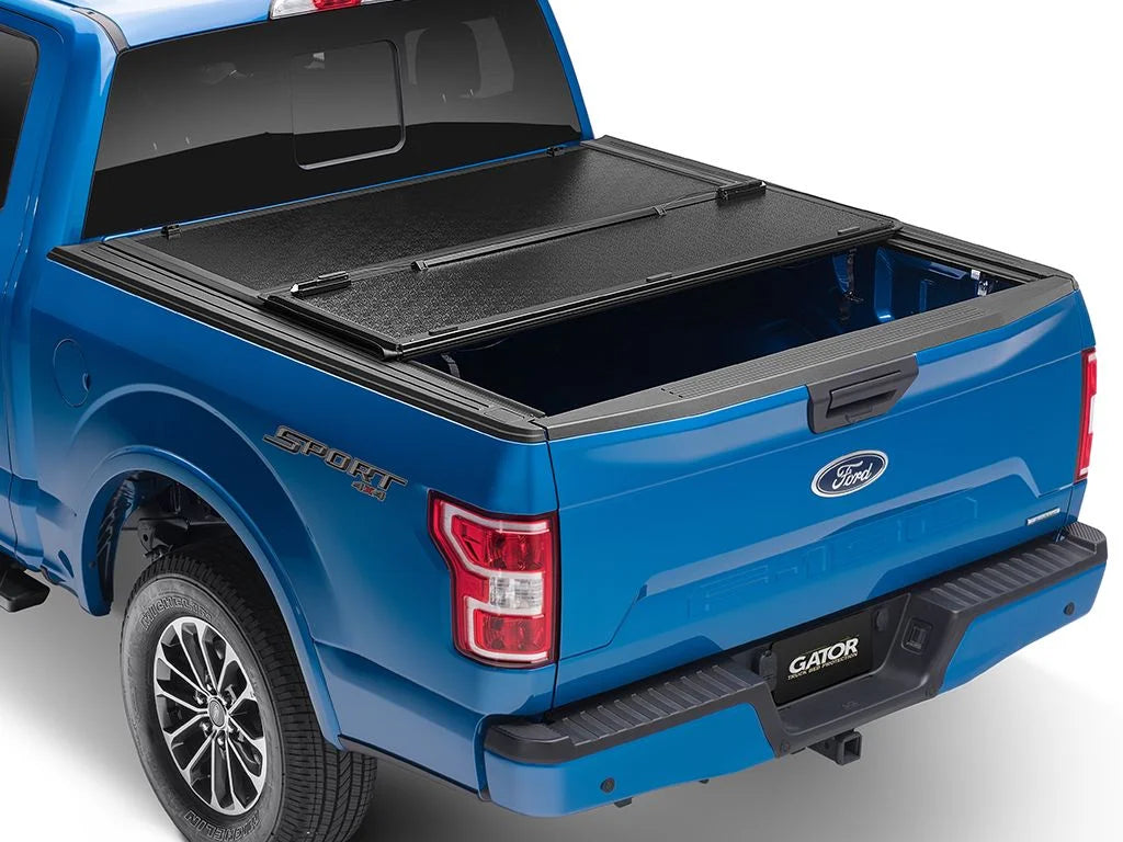 Gator by RealTruck  Hard Tri-Fold Truck Bed Tonneau Cover | GC14019 | Compatible with 2014 - 2018, 2019 Ltd/Lgcy Chevy/ Silverado/Sierra Limited 1500 6' 7" Bed (78.9")