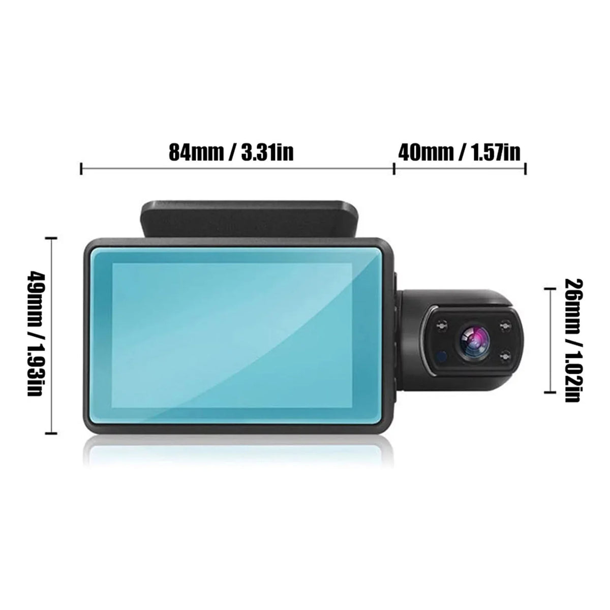 Dash Cam Front and Inside for Car, Dual Dash Cam W/32GB  Card,  1080P Car Camera Dual Lens, Wide Angel  Car Parking Driving Recorder Night Vision Loop Recording G-Sensor