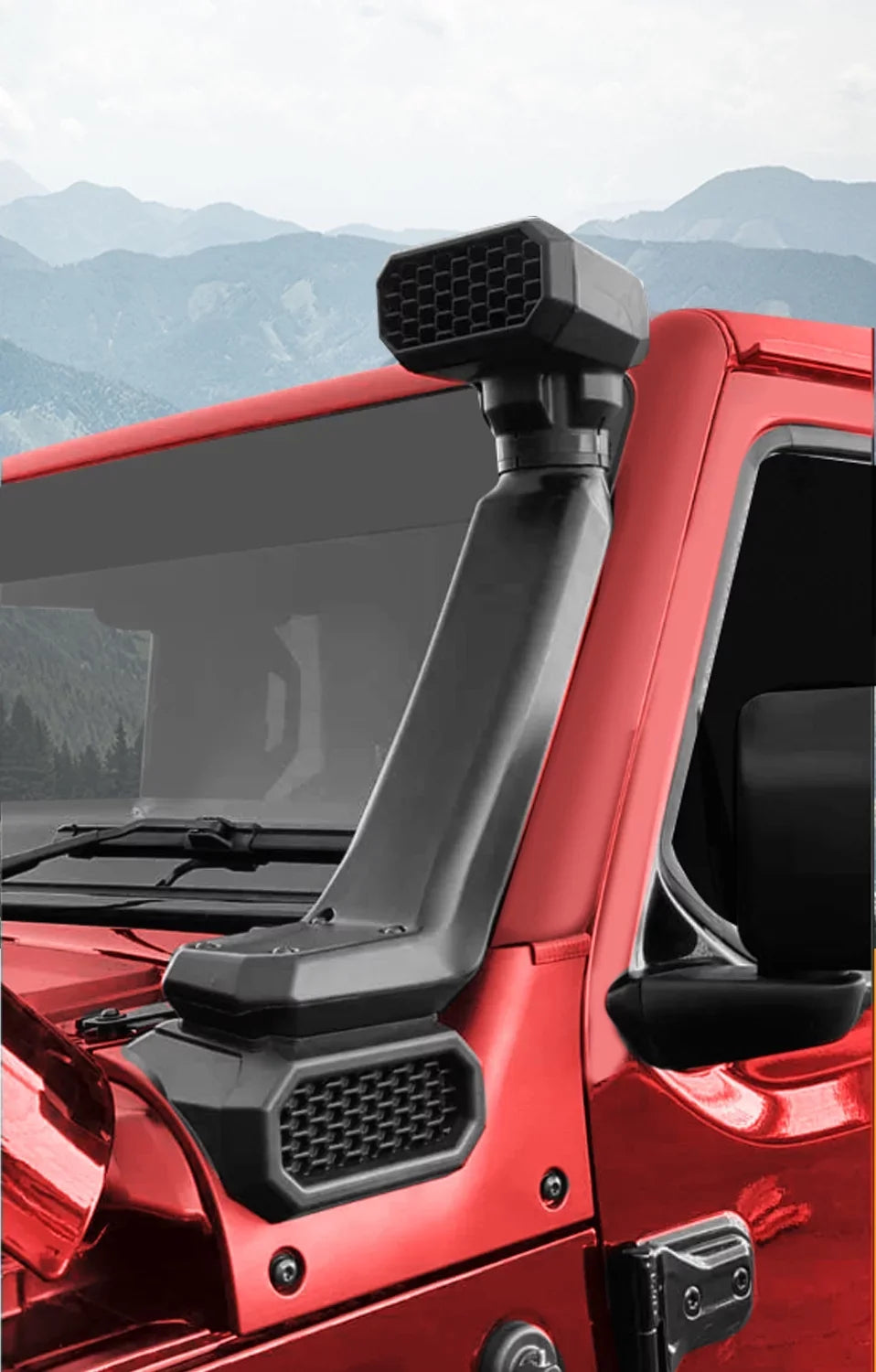 Kojem High Mount Snorkel For 2018-2020 Jeep Wrangler  2020-2021 Gladiator  Air Intake Snorkel Kit