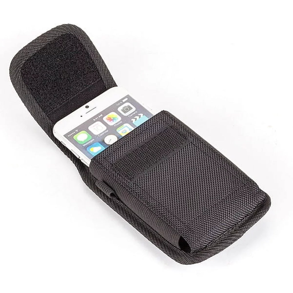 Rugged Case Belt Holster w Retractable White Type-C  Cable Charge Sync Power Wire D1A for Blackberry Motion -  G9, Vivo  Plus - Coolpad Legacy - Google Pixel  3a  3  2