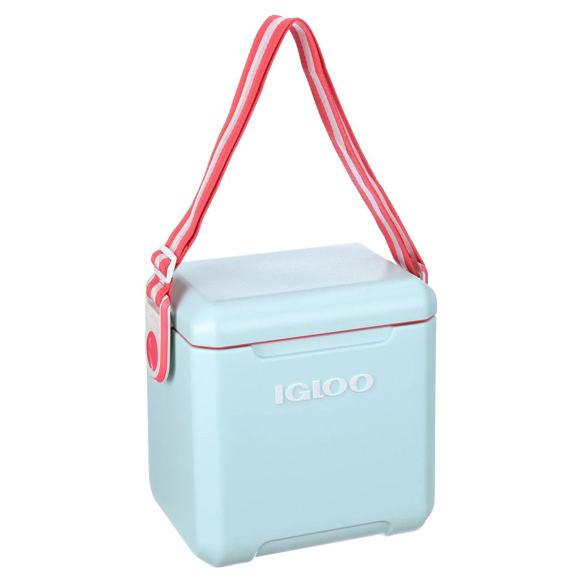 Igloo 11 Qt Tag-a-Long Hard Sided Cooler, Blue Aqua and Red
