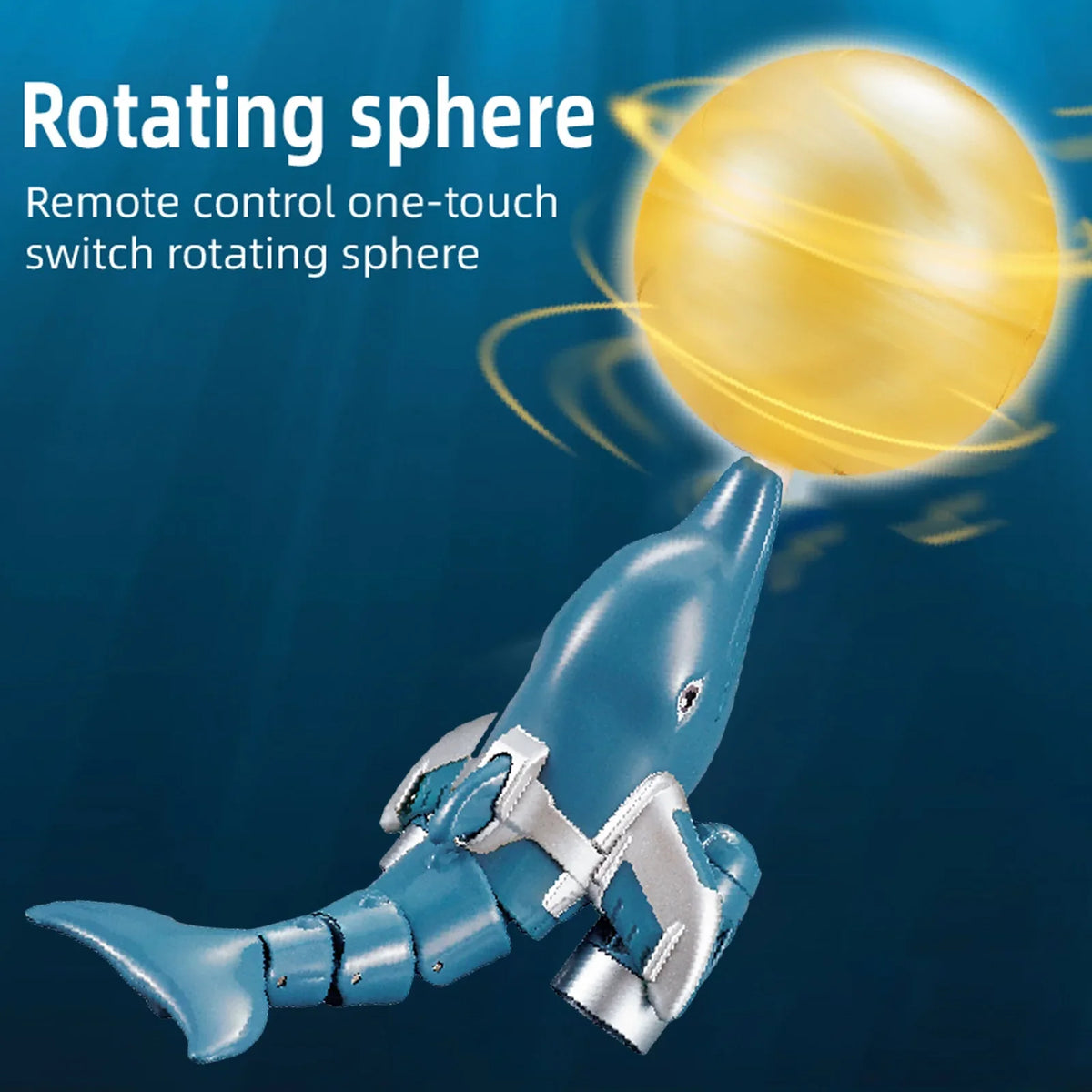 Shinysix Remote  boat,Remote Water Demo Head Remote Boat Animal Boat Water Waterproof Head Ball Boat Water Dolphin Lake River And River Pool Boat Rotation /one Dolphin Lake Toy Kids
