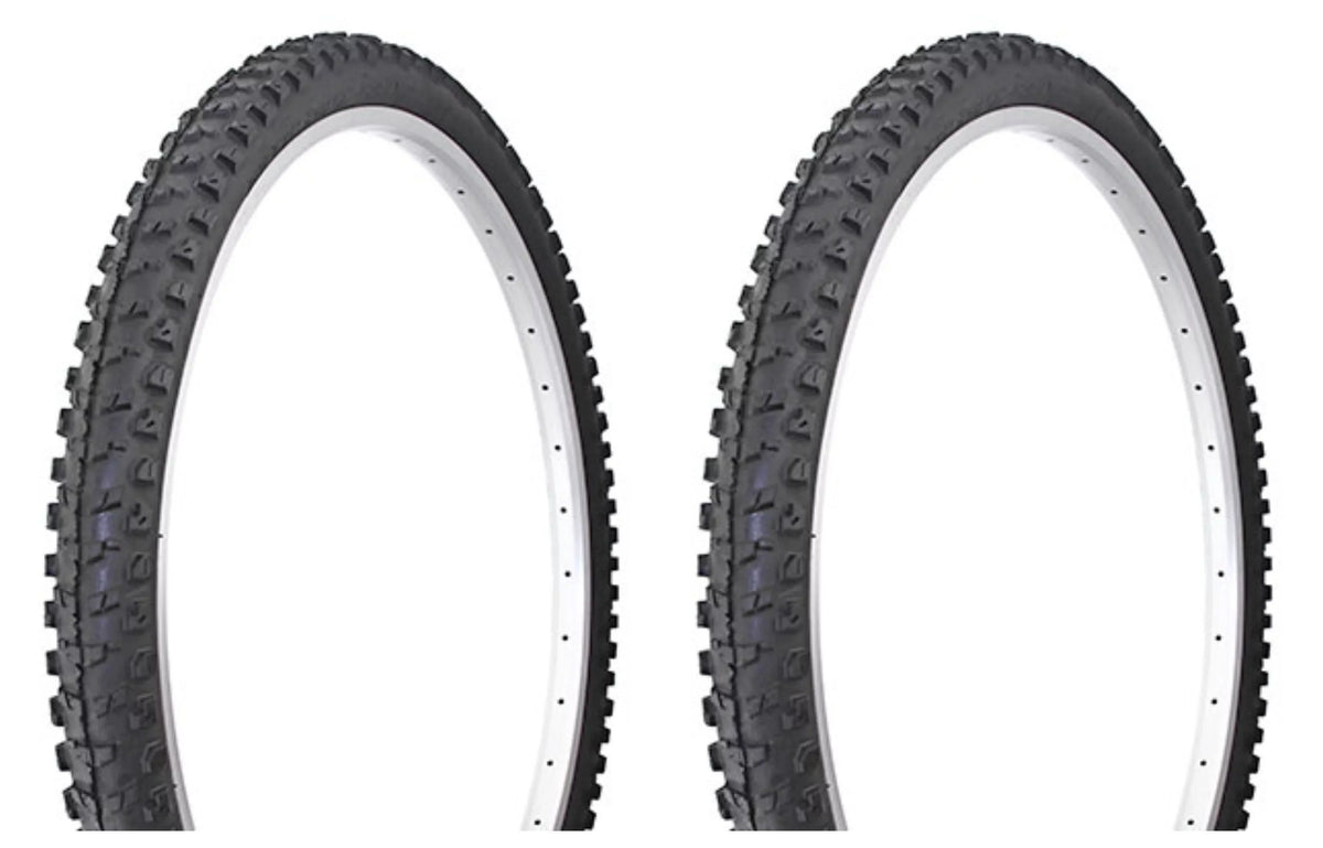 Tire set. 2 Tires. Two Tires Duro 27.5" x 2.20" Black/Black Side Wall -1075.