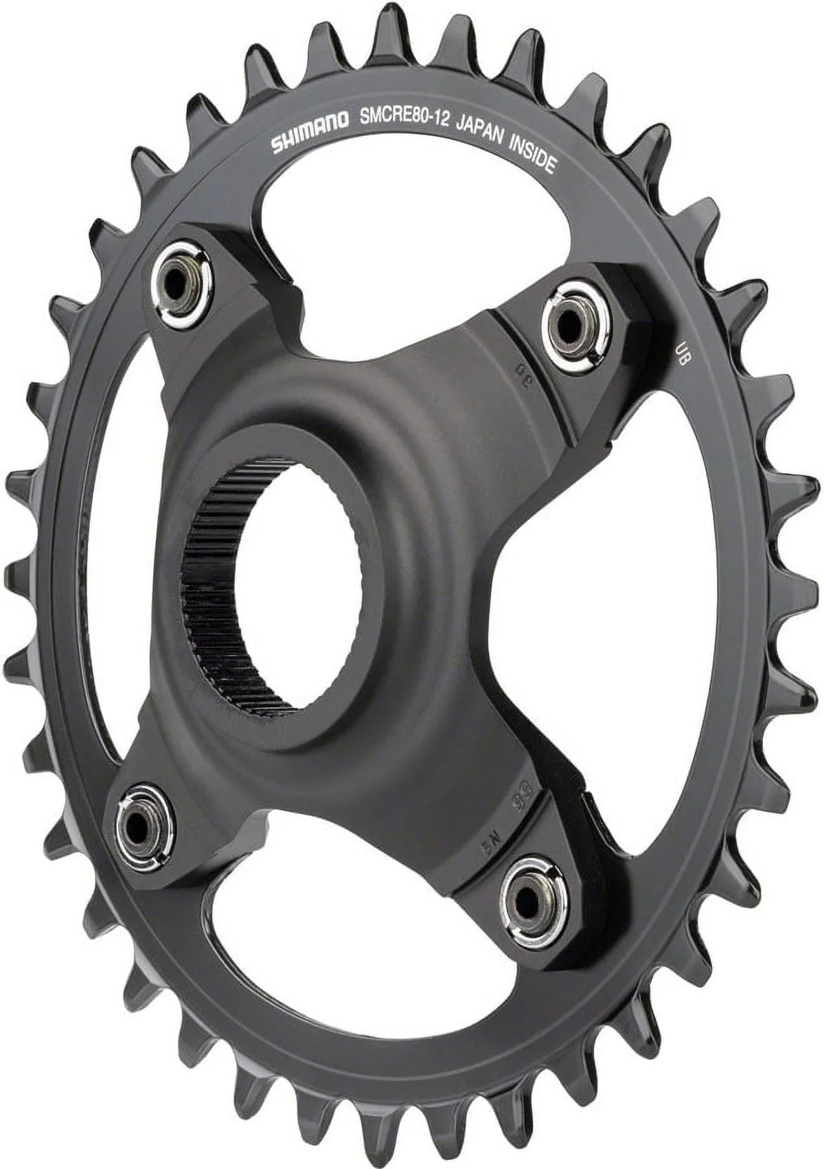 Shimano  -CRE80-12-B Chainring - 36T Without Chainguard, 55mm Chainline, Black