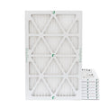12x20x1  10 Pleated  Furnace Air Filters by Glasfloss Industries. ( 8 Pack ) Exact Size: 11-1/2 x 19-1/2 x 7/8