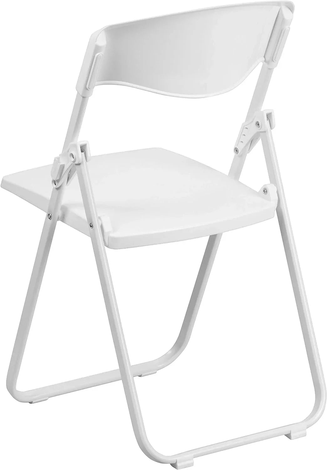 Series 500 Lb. Capacity Heavy Duty White Plastic Folding Chair With Built-In Ganging Brackets