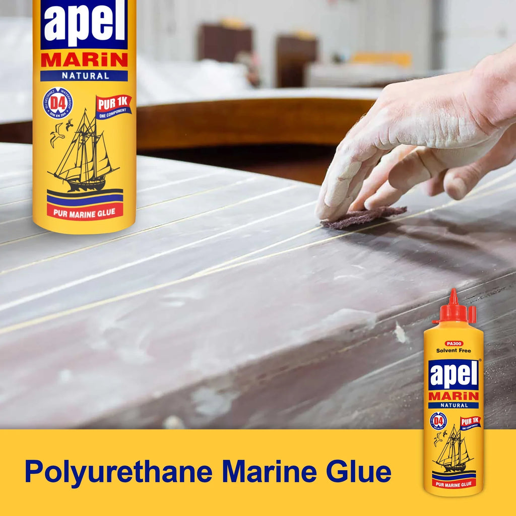 Waterproof Polyurethane Glue 16 oz. Bottle Marine Glue For Boats and RVs Natural  Adhesive for Above and Below the Waterline (1 Pack)