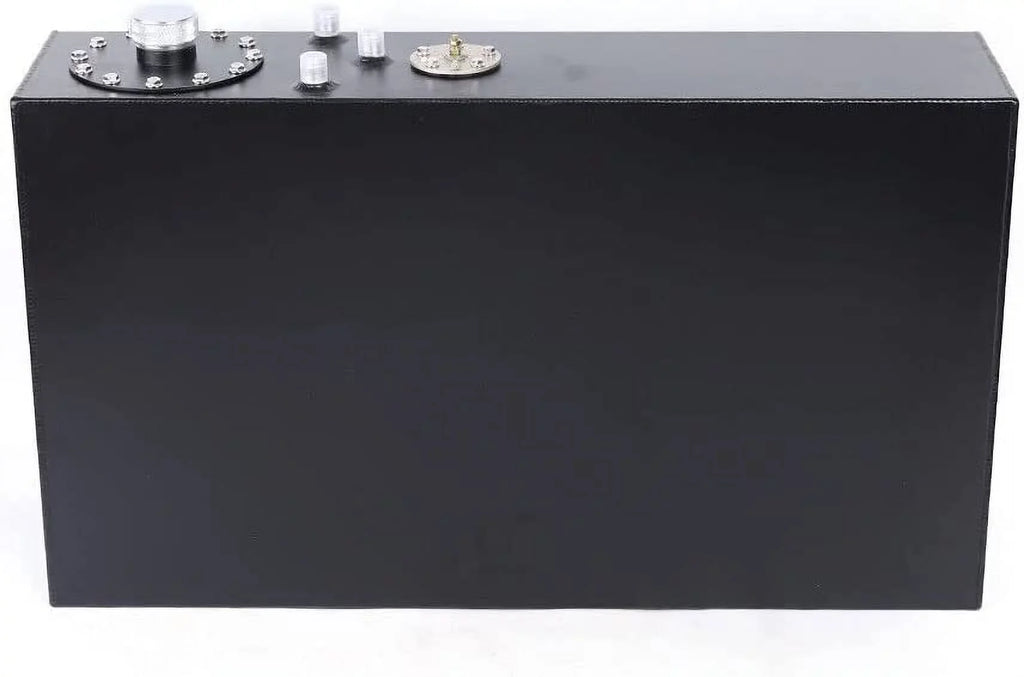 17 Gallon Automotive Replacement Fuel Tank, Universal 64L Aluminum Boat Gas Tank Fit for Street Rods/Street/Boats Full Aluminum Fuel Tank with Level Gauge Sender marine fuel tank Black