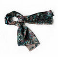 Blancho  Black & Blue Paisley Patterns Revitalized Style Soft Silk Scarf/Wrap/Shawl - Large