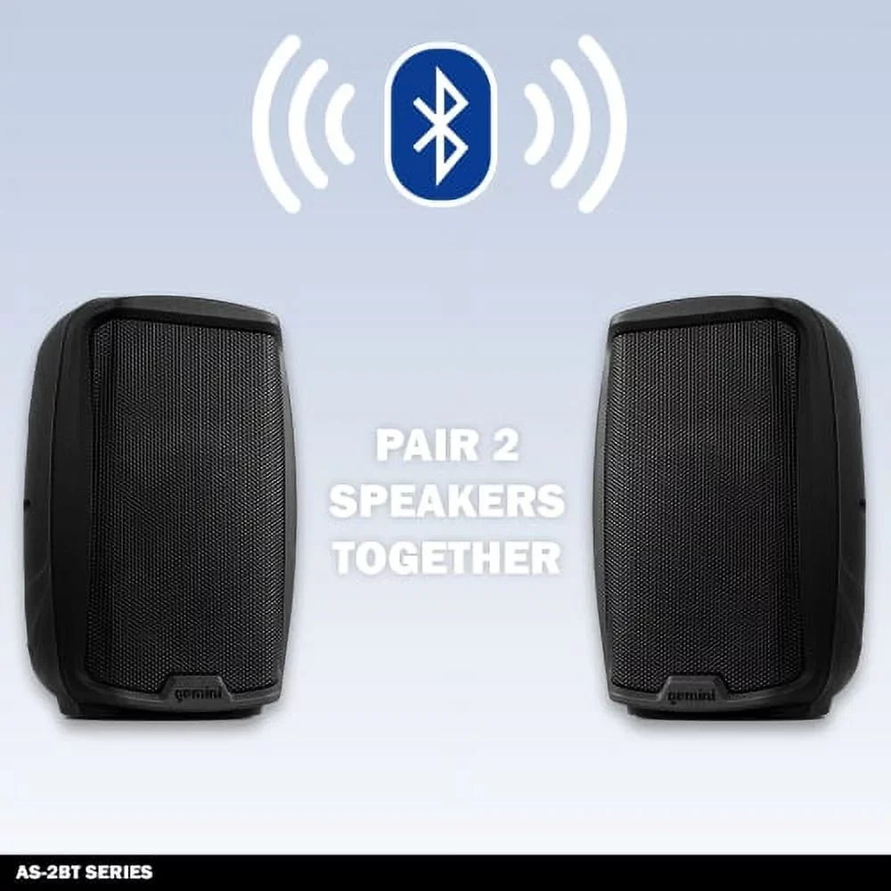 Gemini Sound -2112BT New Pro Bluetooth 12" Inch 1500 Watts Active  System  Speaker