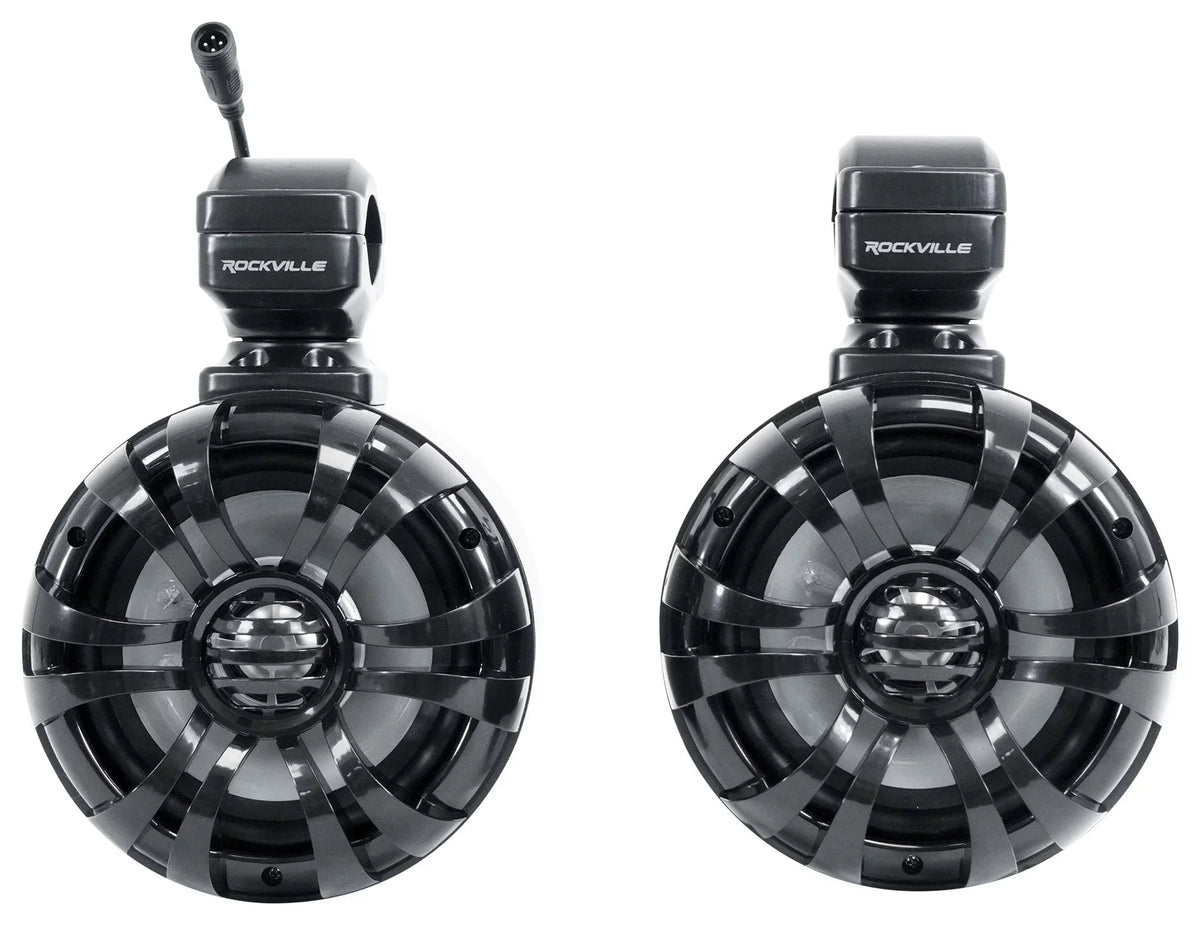 (2) Memphis Audio GEN65FE Pods+ Tower Speakers+Amp For 2016+ Polaris General