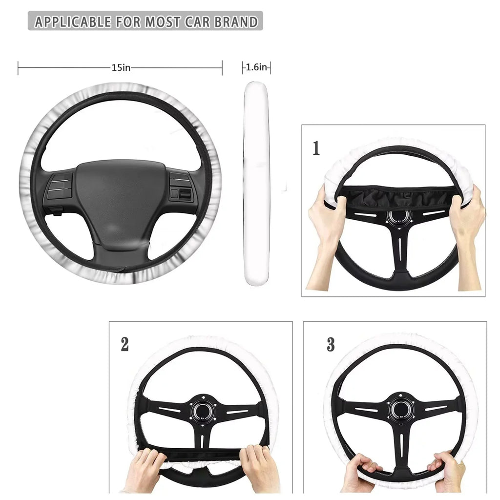 Binienty Car Seat Cover for Carseat  Van Auto Interior Accessories,Center Console Pad,Front Back Seat Protector Cover,Steering Wheel Pad,Armrest Cover,8pcs Running Horse Western Aztec Design