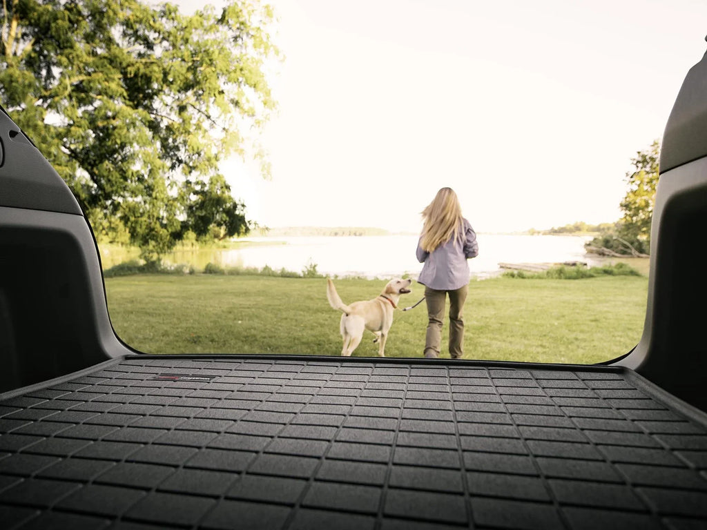 WeatherTech Cargo Trunk Liner with Bumper Protector compatible with 2010-2024 Toyota 4Runner - Behind 2nd Row Seating With Bumper Protector, Tan