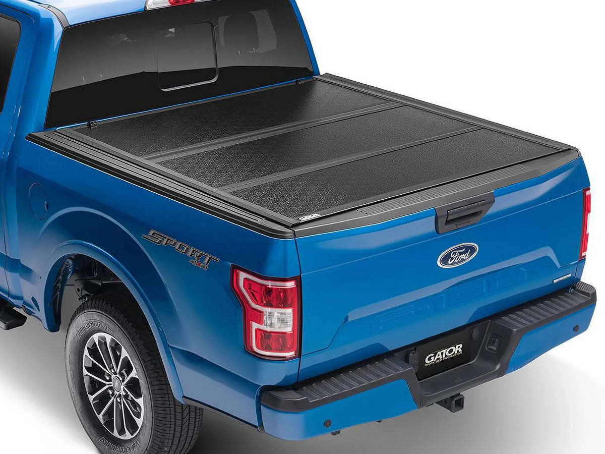 Gator by RealTruck  Hard Tri-Fold Truck Bed Tonneau Cover | GC14019 | Compatible with 2014 - 2018, 2019 Ltd/Lgcy Chevy/ Silverado/Sierra Limited 1500 6' 7" Bed (78.9")
