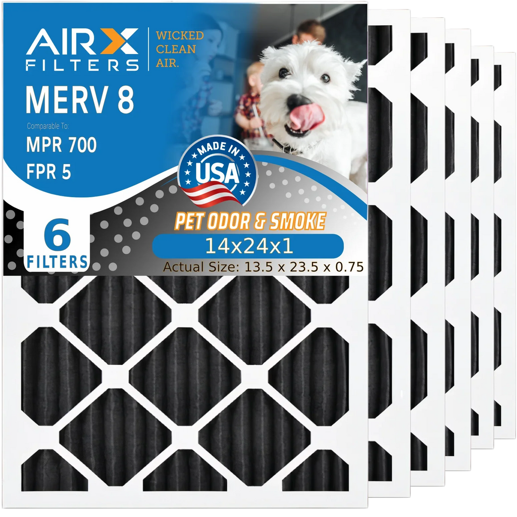 14x24x1 Air Filter Odor Eliminator Carbon Filter  8 Comparable to  700 &  5   Premium  Made 14x24x1 Furnace Filters by     . 6 Pack