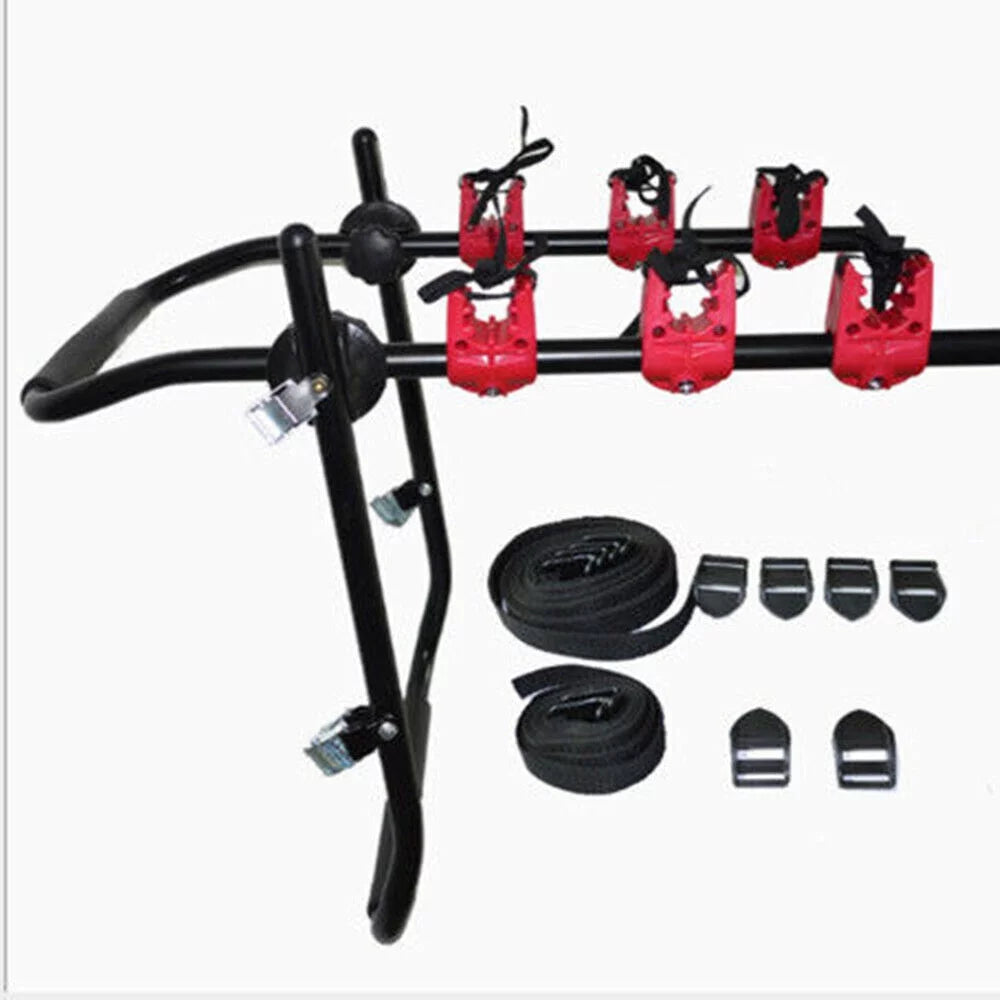 Loyalheartdy Foldable Bike Hitch Mount Rack 3-Bike Carrier Trunk Mount Rack for Car Minivan  Truck Max Load 44.09